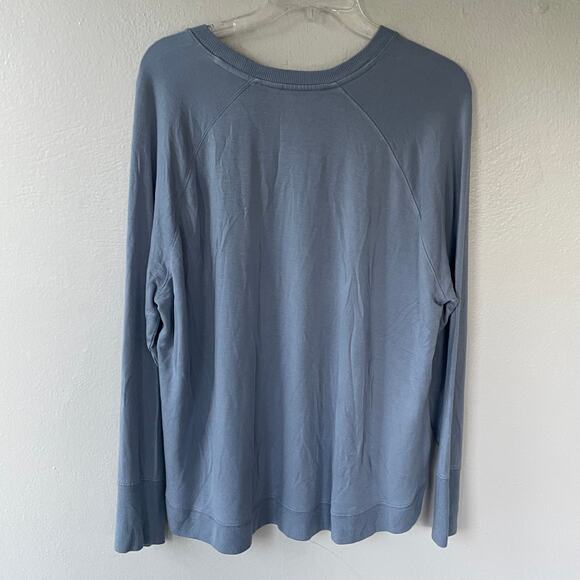 Athleta Size 1X Boat neck top baby blue - Picture 6 of 7